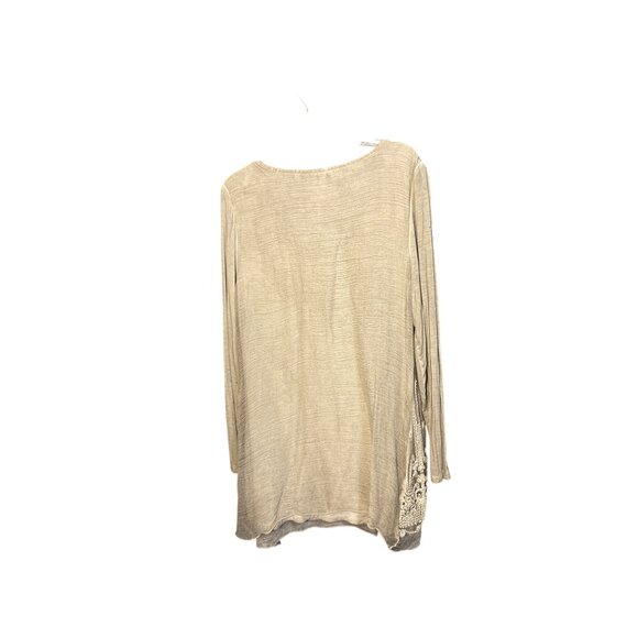 Soft Surroundings XL Silk Embroidered Cowl Neck Tunic Lagenlook - Picture 7 of 7